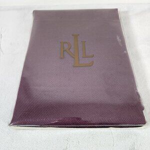 Ralph Lauren Tablecloth 70 in x 84 in Oblong Purple Basketweave Rectangle NEW